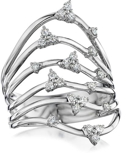 Hueb Luminus Stacked Diamond Ring - White