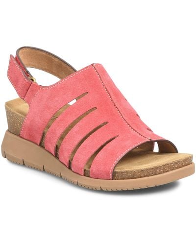 Comfortiva Scottie Slingback Wedge Sandal - Pink