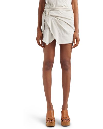 Isabel Marant Berenice Cotton Wrap Skirt - White