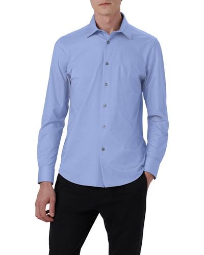 Bugatchi Ooohcotton® Stripe Button-up Shirt - Blue