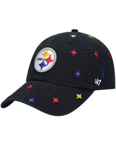 Women's Pittsburgh Steelers '47 White Bloom Clean Up Adjustable Hat