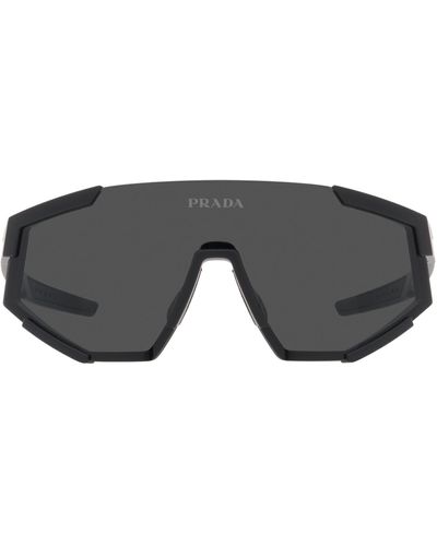 Prada 39mm Shield Sunglasses - Gray