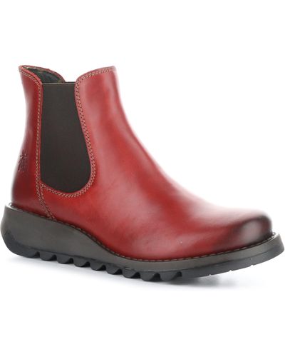 Fly London 'salv' Chelsea Boot - Red