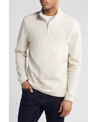 Nordstrom Quarter Zip Pullover - White