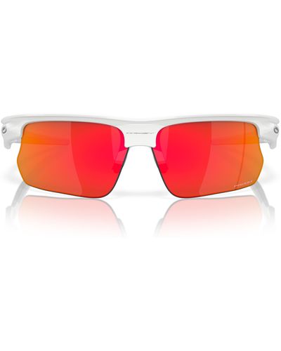 Oakley Bisphera 68mm Prizm Gradient Oversize Rectangular Sunglasses - Red