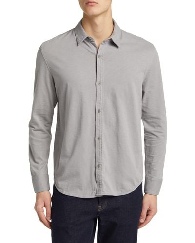 Goodlife Sea Wash Button-up Shirt - Gray