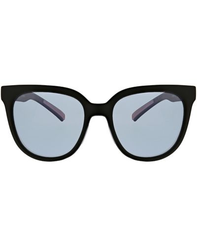 Hurley 54mm Polarized Rounded Sunglasses - Black