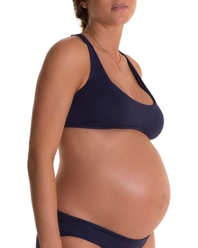Pez D'or Olivia Maternity Bikini Top - Blue
