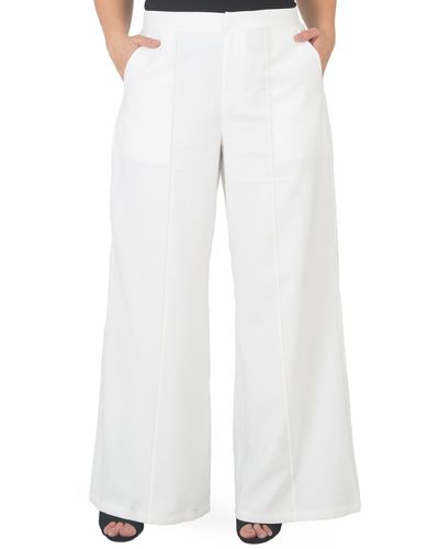 Standards & Practices High Waist Wide Leg Pants - White