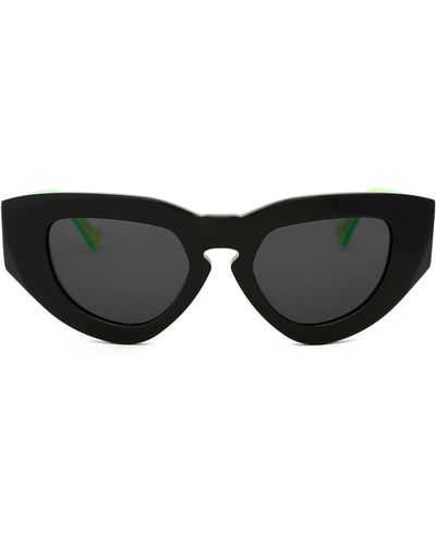 Grey Ant 50mm Cat Eye Sunglasses - Black