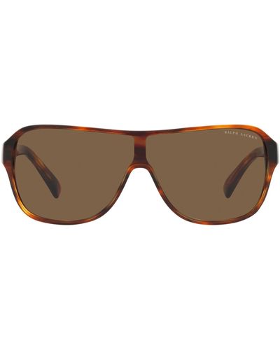 Ralph Lauren Shield Sunglasses - Brown