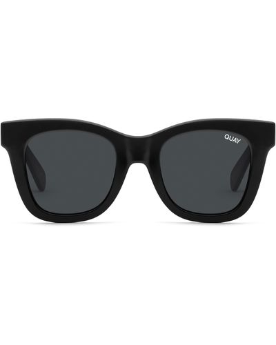 Quay After Hours 57mm Polarized Square Sunglasses - Black