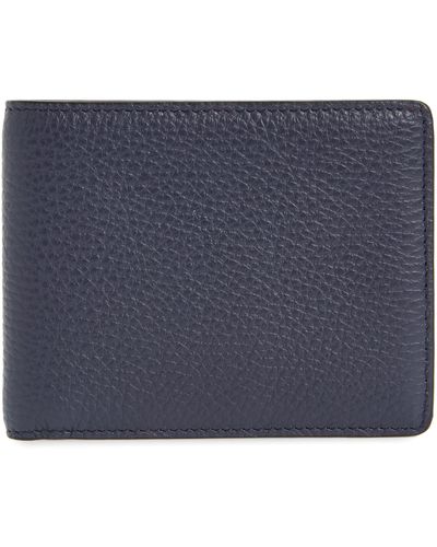 Bosca Monfrini Leather Wallet - Blue