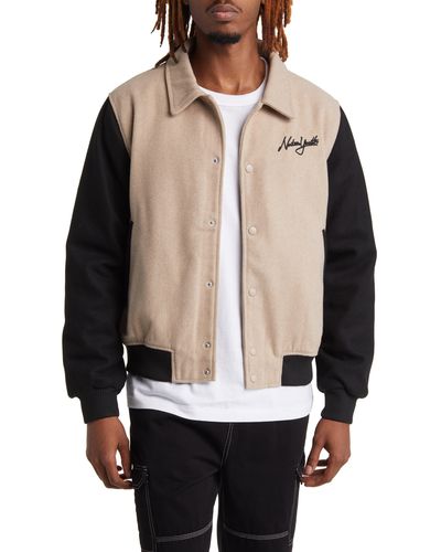 Native Youth Abrams Colorblock Coach's Jacket - Black