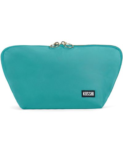 KUSSHI Signature Makeup Bag - Blue