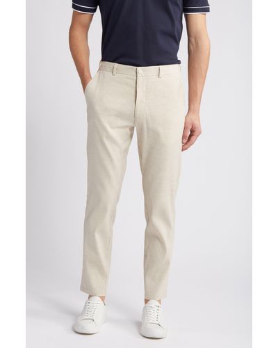 Nordstrom Slim Fit Stretch Linen Blend Chino Pants - Blue