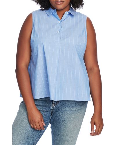 Court & Rowe Sleeveless Shirt - Blue