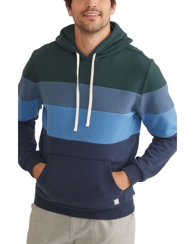 Marine Layer Archive Colorblock Hoodie - Blue