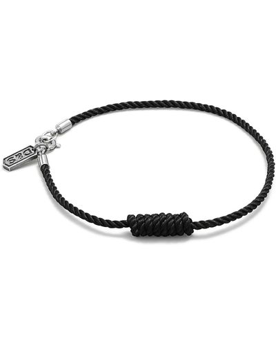Degs & Sal Knotted Rope Bracelet - Black