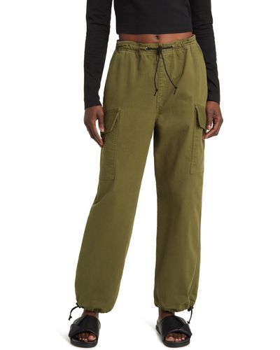 ASKK NY Stretch Cotton Parachute Pants - Green