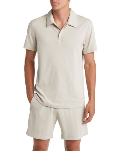 Reigning Champ Solotex® Mesh Performance Polo - White
