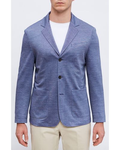 Emanuel Berg Premium Stretch Jersey Blazer - Blue