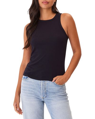 Threads For Thought Bailey Feather Ribbed Tank - Blue