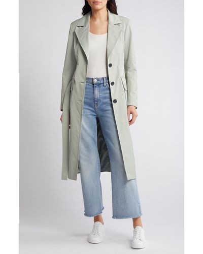 Avec Les Filles Tailored Belted Trench Coat - Multicolor
