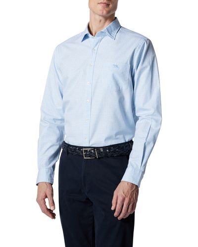 Rodd & Gunn Rookwood Check Supima Cotton Button-up Shirt - Blue