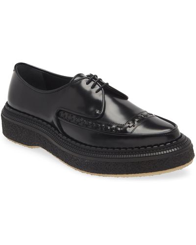 Adieu Creeper Sole Derby - Black