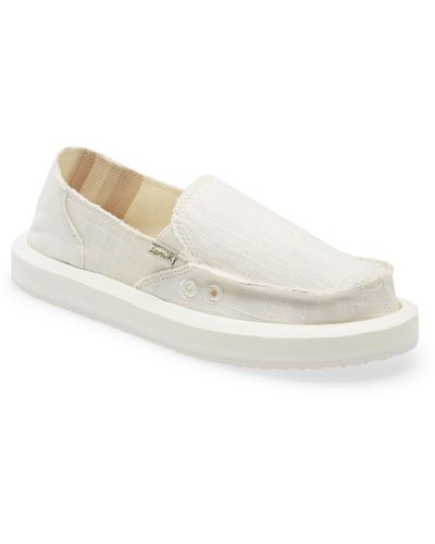 Sanuk Donna Slip-on Sneaker - White