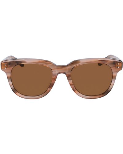 Shinola Monster 51mm Round Sunglasses - Brown