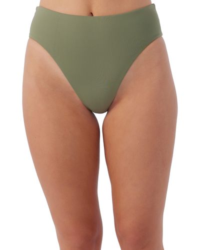 O'neill Sportswear Saltwater Solids Max High Cut Bikini Bottoms - Green