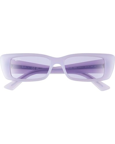 Ray-Ban Teru 54mm Rectangle Sunglasses - Purple
