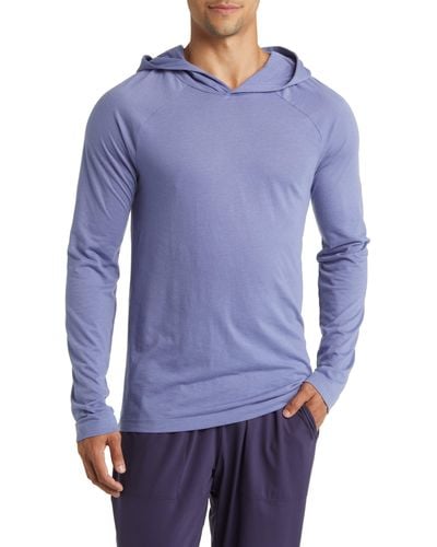 Alo Yoga Core Pullover Hoodie - Blue