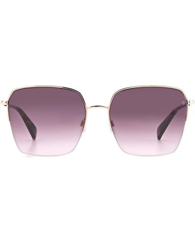 Rag & Bone 58mm Square Sunglasses - Purple