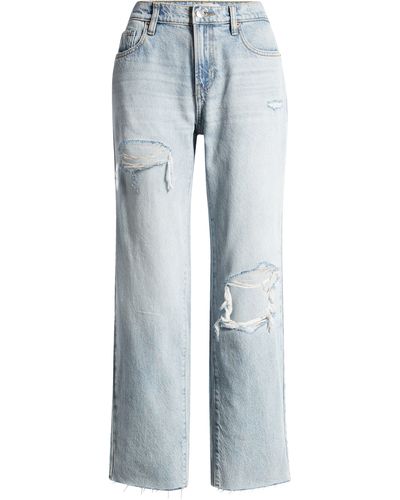 PacSun '90s Ripped Straight Leg Jeans - Blue