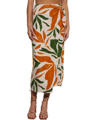 Vici Collection Rainforest Print Cover-up Maxi Skirt - Multicolor