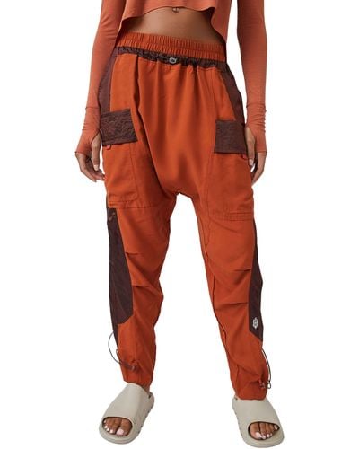 Fp Movement Tricked Out Colorblock Cargo Pants - Red