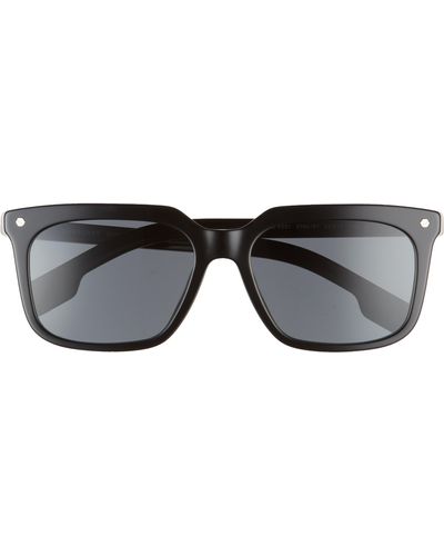 Burberry 56mm Square Sunglasses - Black