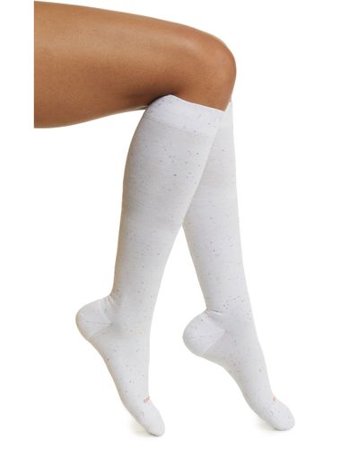 COMRAD Nep Compression Knee High Socks - White