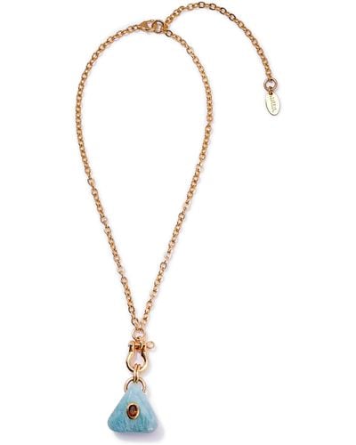 Lizzie Fortunato Water's Edge Pendant Necklace - Blue