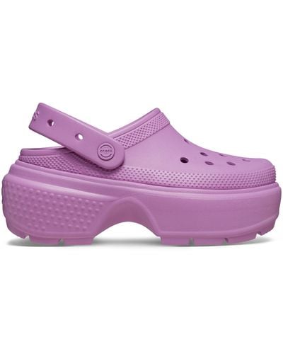 Crocs™ Stomp Slingback Platform Clog - Purple