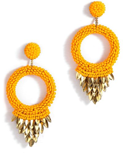 Orange Deepa Gurnani Earrings and ear cuffs for Women | Lyst