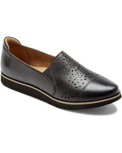 Cobb Hill Laci Perforated Slip-on - Gray