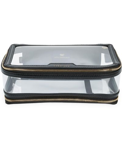 Anya Hindmarch In-flight Clear Travel Case - Black