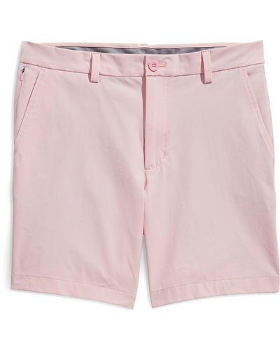 Vineyard Vines On-the-go Water Repellent Shorts - Pink