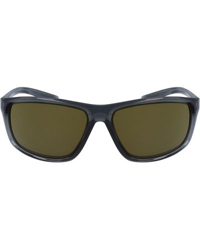 Nike Adrenaline 66mm Rectangular Sunglasses - Green