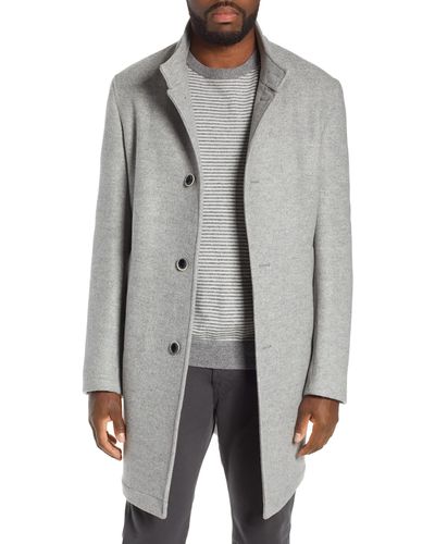 Nordstrom Camden Double Face Wool Blend Coat - Gray