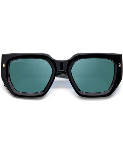 DSquared² 53mm Rectangular Sunglasses - Green